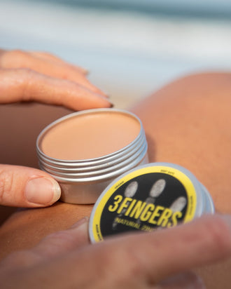 Pre-Order NEW - 3Fingers Natural Tinted Zinc - For Surfers & Tradies