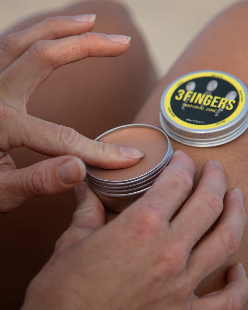 Pre-Order NEW - 3Fingers Natural Zinc - For Surfers & Tradies