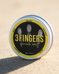 Pre-Order NEW - 3Fingers Natural Zinc - For Surfers & Tradies